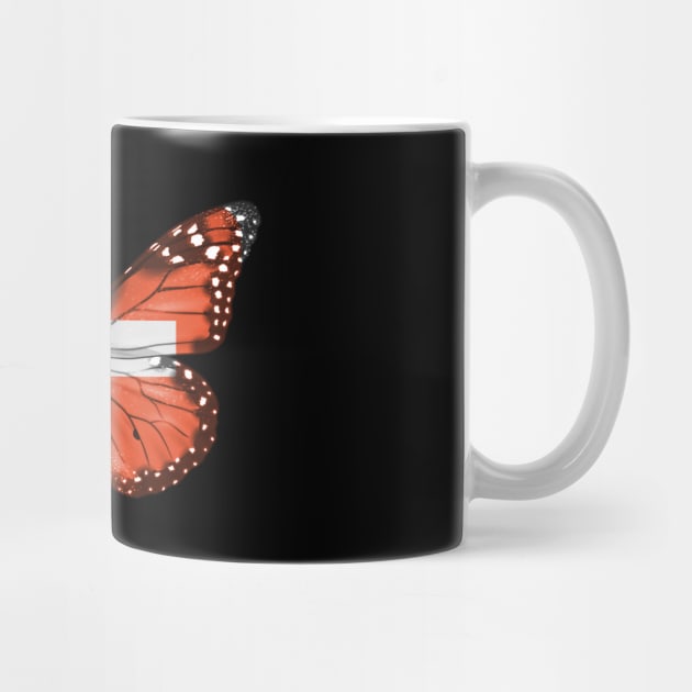 Swiss Flag  Butterfly - Gift for Swiss From Switzerland by Country Flags